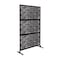 Highlanderhome LaserCut Metal Privacy Fence, HoneyComb, Black, 48"x72"/Set HoneyComb_Black_3pcCombo - alternate 1